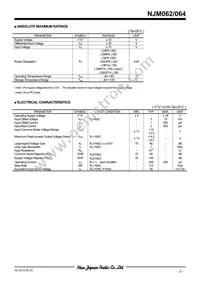 NJM064D# Datasheet Page 3