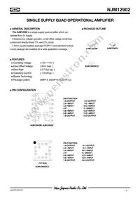 NJM12902D1 Datasheet Cover