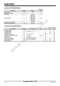 NJM12903M Datasheet Page 2