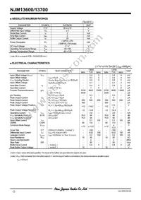 NJM13700M Datasheet Page 2