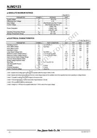 NJM2123D Datasheet Page 2