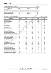 NJM2229M-TE2 Datasheet Page 2