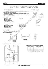 NJM2246M Datasheet Cover