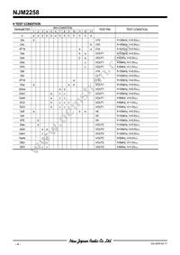 NJM2258L Datasheet Page 4