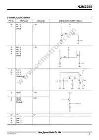 NJM2285M# Datasheet Page 3