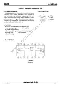 NJM2286D# Datasheet Cover