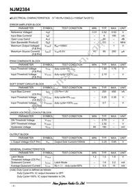 NJM2384D Datasheet Page 4