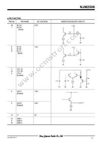 NJM2506M# Datasheet Page 3