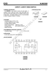 NJM2508M Datasheet Cover