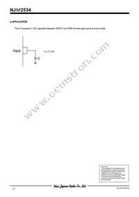 NJM2534D Datasheet Page 4