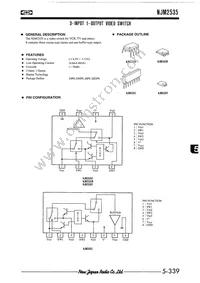 NJM2535D# Datasheet Cover