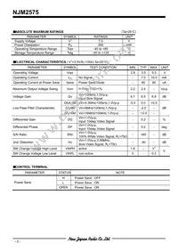 NJM2575F1-TE1 Datasheet Page 2