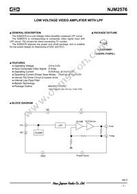 NJM2576RB1-TE1 Datasheet Page 2