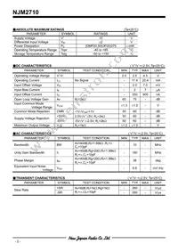 NJM2710V-TE1# Datasheet Page 2