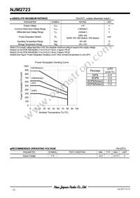 NJM2723E-TE1 Datasheet Page 2