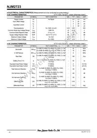 NJM2723E-TE1 Datasheet Page 4