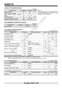 NJM2730F-TE1 Datasheet Page 2
