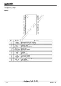 NJM2783V-TE1 Datasheet Page 2