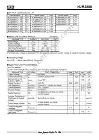 NJM2880U21-TE1# Datasheet Page 2