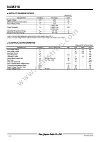 NJM318D Datasheet Page 2