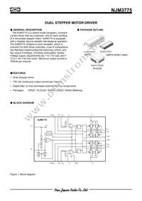 NJM3775FM2 Datasheet Cover