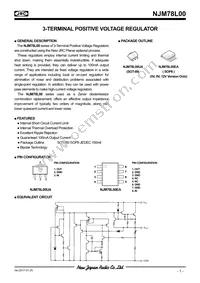 NJM78L15UA-TE2 Datasheet Cover