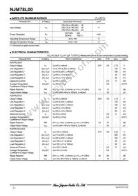 NJM78L15UA-TE2 Datasheet Page 2