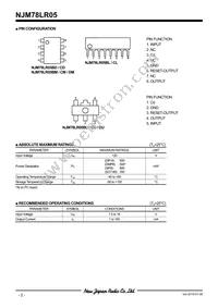 NJM78LR05DD Datasheet Page 2