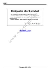 NJM7918FA Datasheet Cover