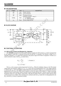 NJU6050F-TE2 Datasheet Page 2
