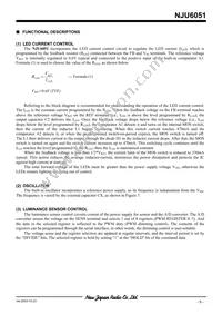 NJU6051V-TE1 Datasheet Page 5