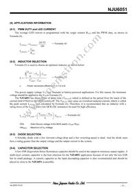 NJU6051V-TE1 Datasheet Page 11