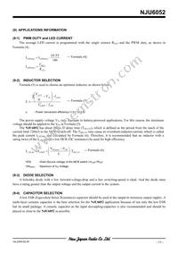 NJU6052V-TE1 Datasheet Page 11