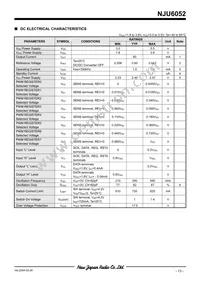NJU6052V-TE1 Datasheet Page 13