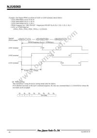 NJU6060V-TE1 Datasheet Page 6