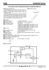 NJU6222CC-V-CT4 Datasheet Cover