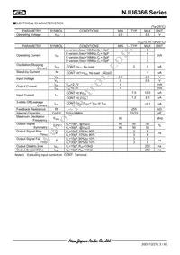 NJU6366CF1-TE1 Datasheet Page 3