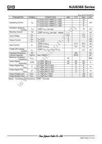 NJU6366CF1-TE1 Datasheet Page 5