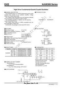 NJU6368AF1-TE1 Datasheet Cover