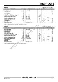 NJU7011F-TE1# Datasheet Page 3