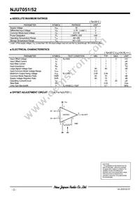 NJU7051D Datasheet Page 2