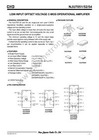 NJU7051V-TE1 Datasheet Cover