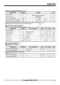 NJU7181RB1-TE1 Datasheet Page 3