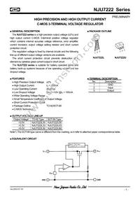 NJU7222L2-50 Datasheet Cover