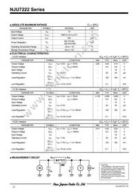 NJU7222L2-50 Datasheet Page 2