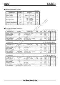 NJU7231L2-52 Datasheet Page 2