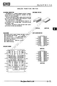 NJU7311AM-TE1 Datasheet Cover