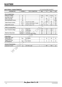 NJU7600RB1-TE1# Datasheet Page 4