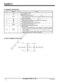 NJU8711V-TE2 Datasheet Page 2