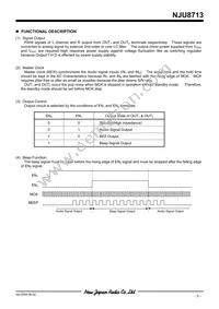 NJU8713V-TE1 Datasheet Page 3